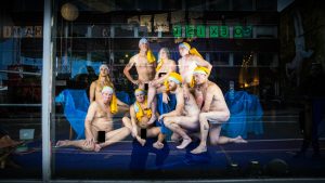 Nude people in a Bristol Window