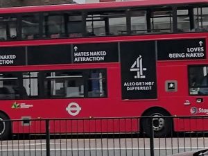 Naked Attraction Bus Advert